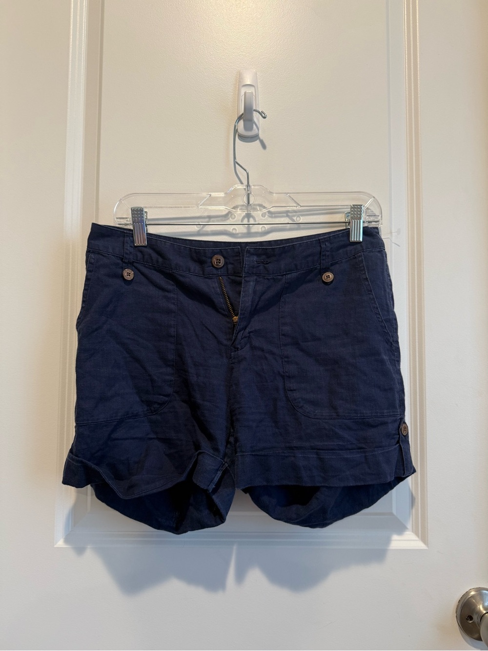 Patagonia Navy Hemp Organic Cotton Utility Shorts Women’s Size 4